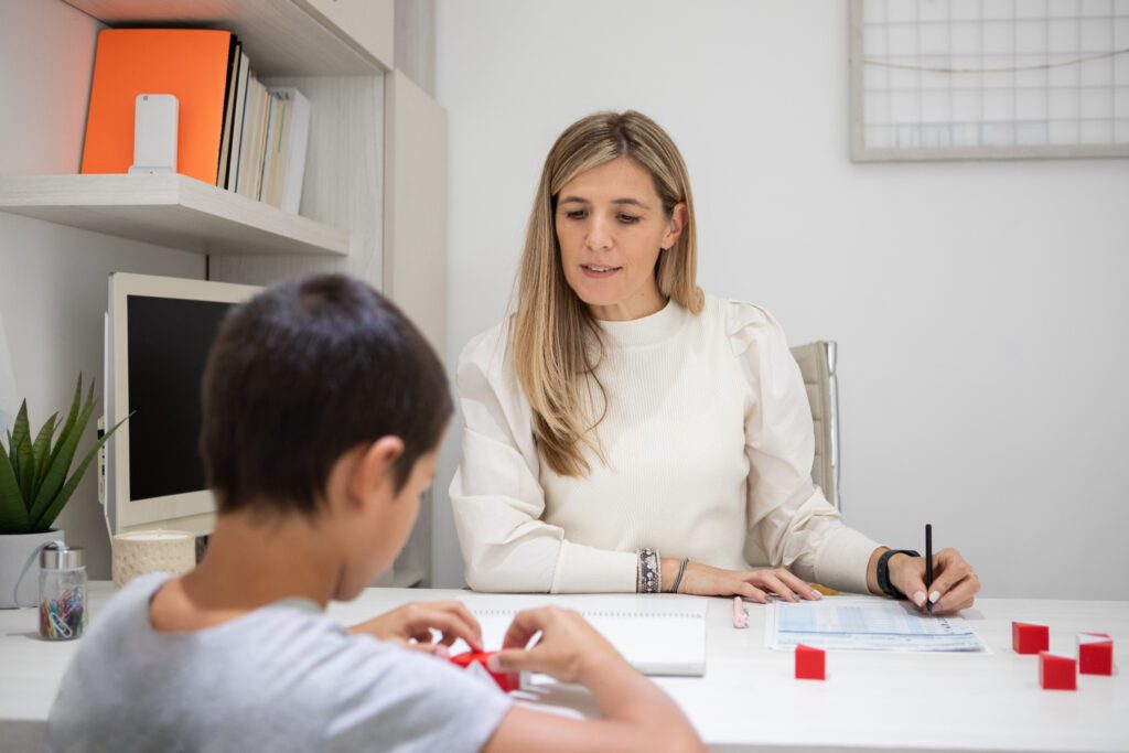 therapist tracking data during autism therapy session