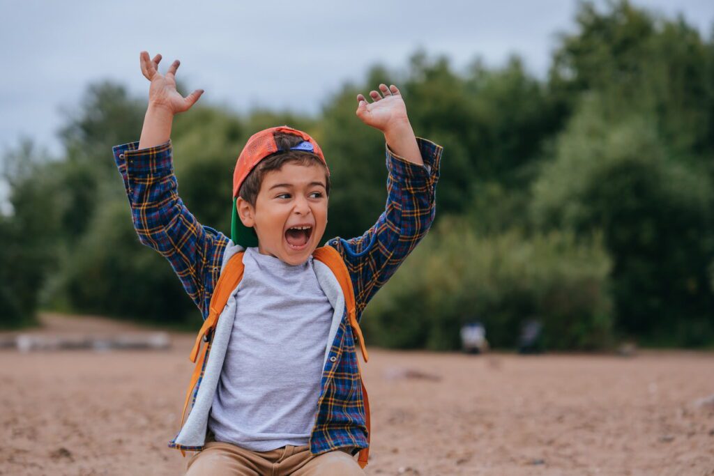 child with autism expressing anger